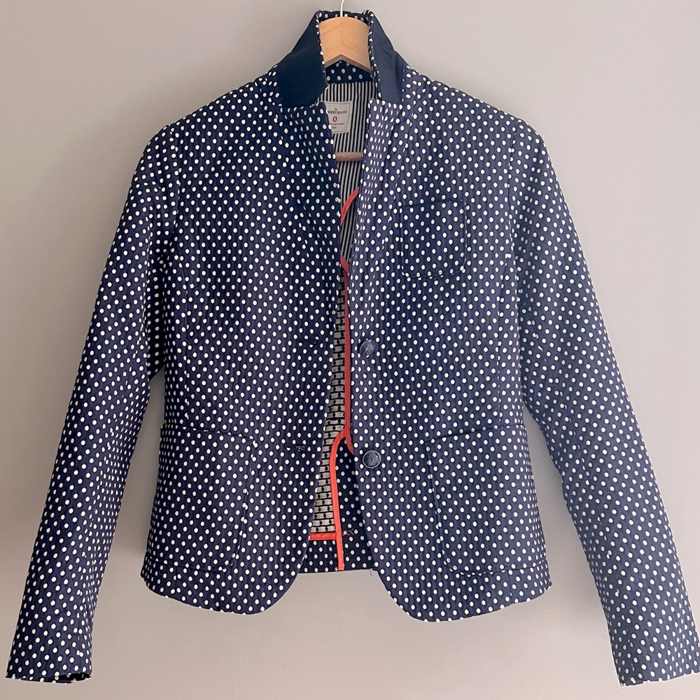 Gap Academy Blazer Navy Polka Dot